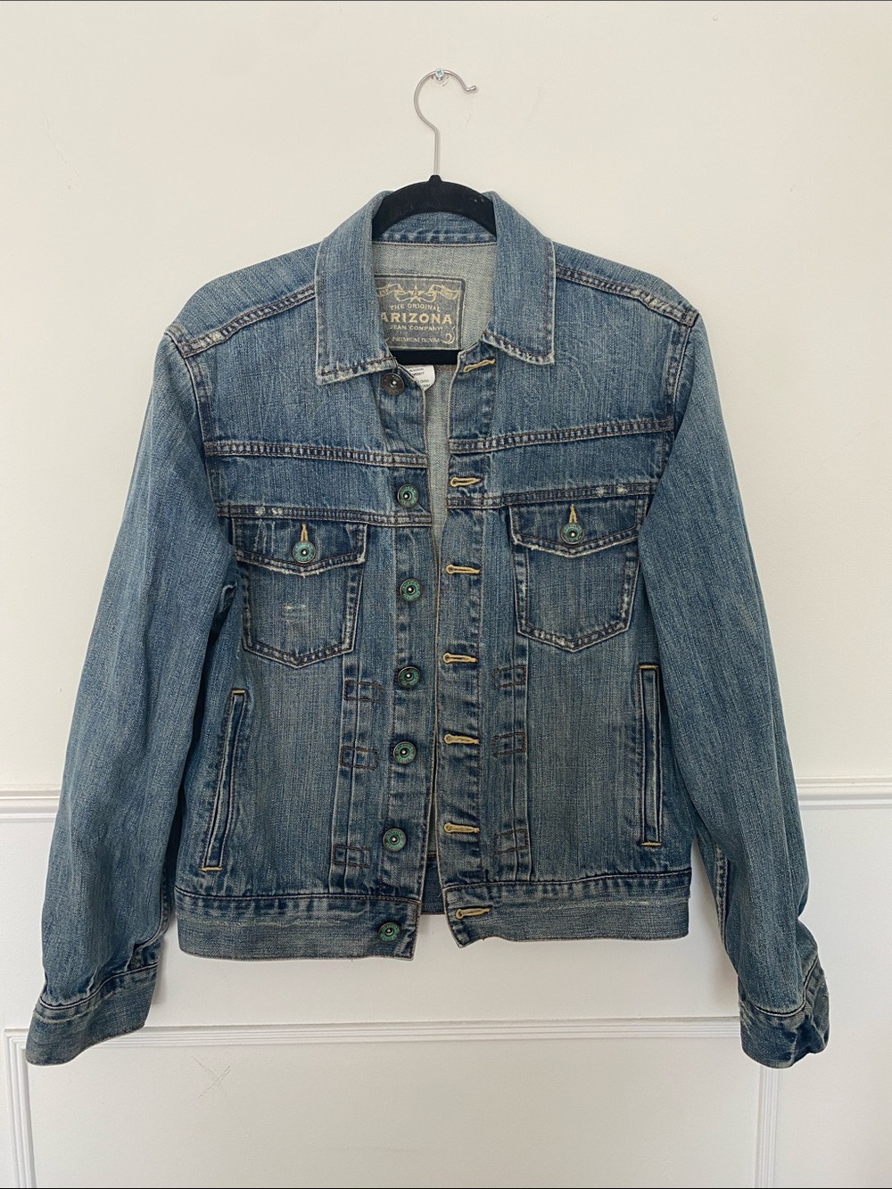 Arizona Jean Company Light Blue Denim Trucker Jacket